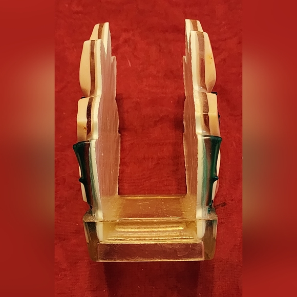 Vtg 1960s Pink Lucite Acrylic Resin Daisy Napkin holder pink rarest color made - Picture 3 of 5